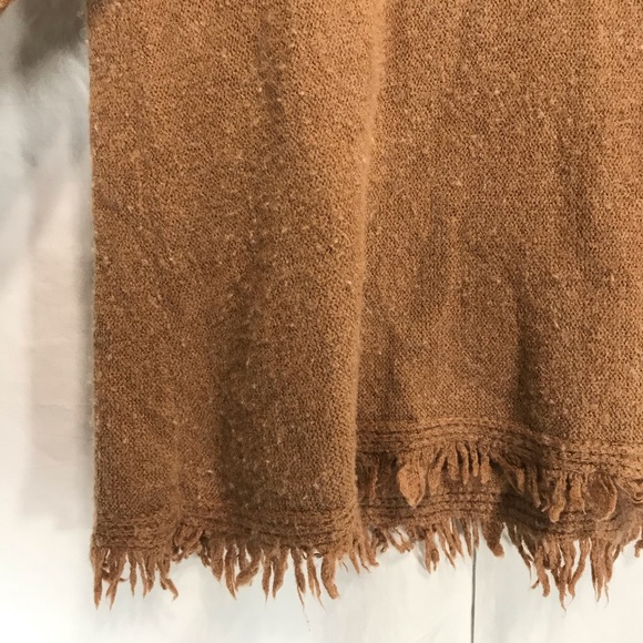 Anthropologie Akemi + Kin Aruna Turtleneck Fringe Sweater wool blend - Picture 11 of 12